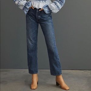 NWT AGOLDE ‘90s Pinch-Waist Straight Jeans